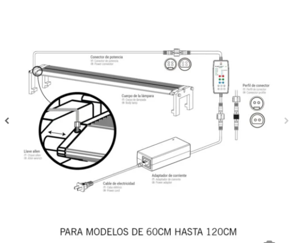 Lámpara PLANT LIGHT AQUASCAPE RGB PLUS 120 - Imagen 5